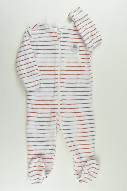 Anko Size 0 Acorn Footed Terry Romper
