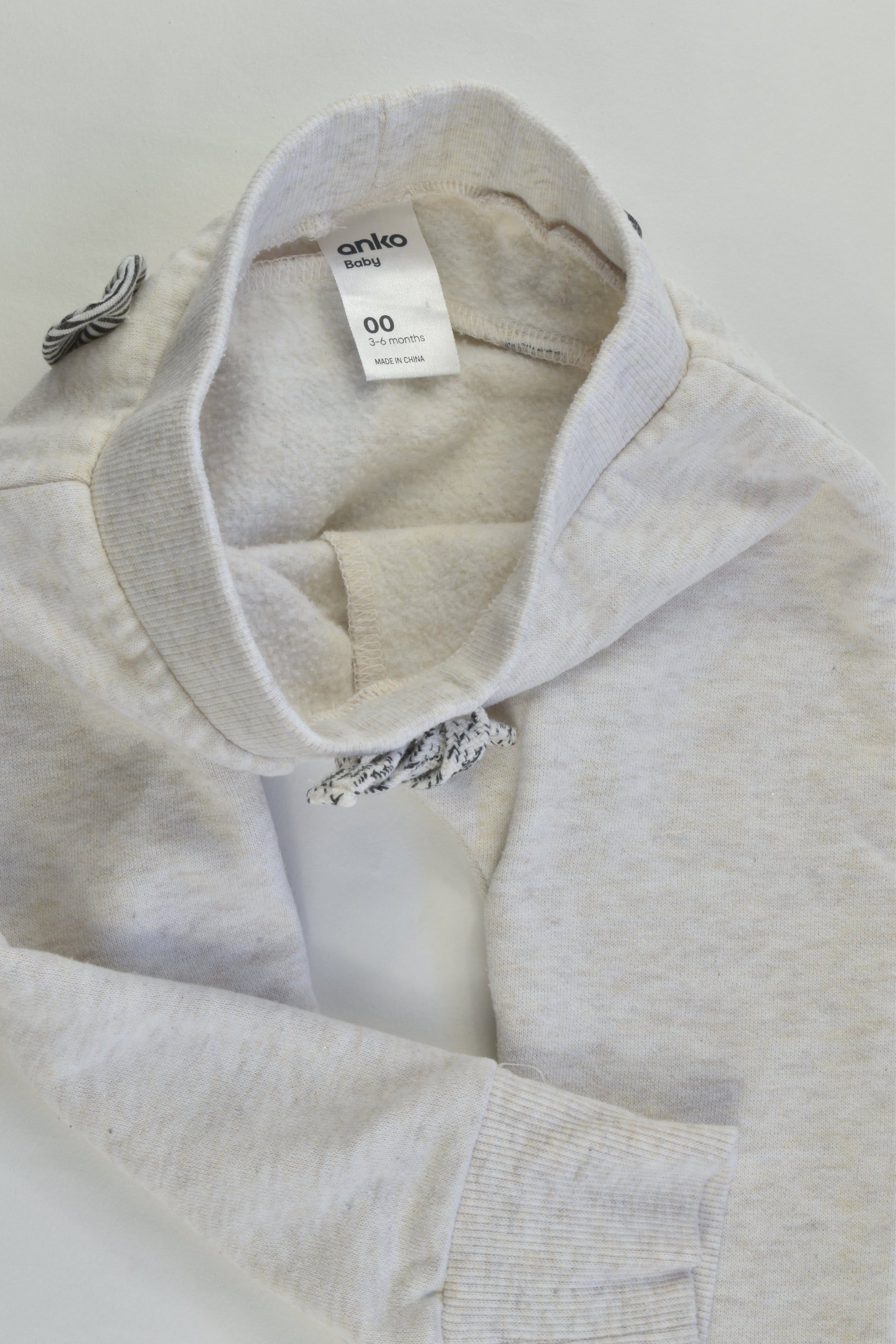 Anko Size 00 (3-6 months) Bear Back Track Pants