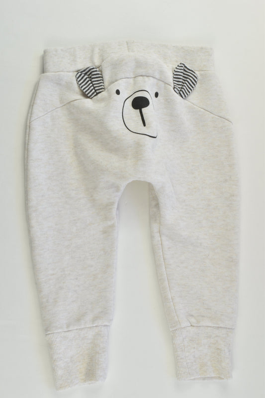 Anko Size 00 (3-6 months) Bear Back Track Pants