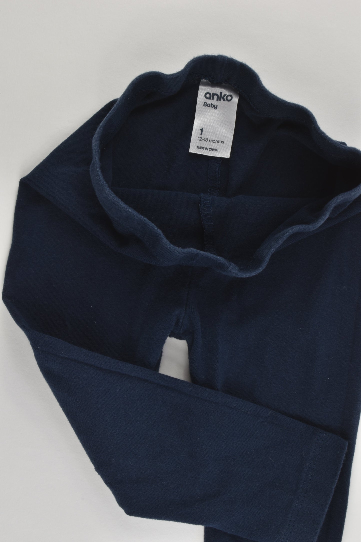 Anko Size 1 (12-18 months) Navy Blue Leggings