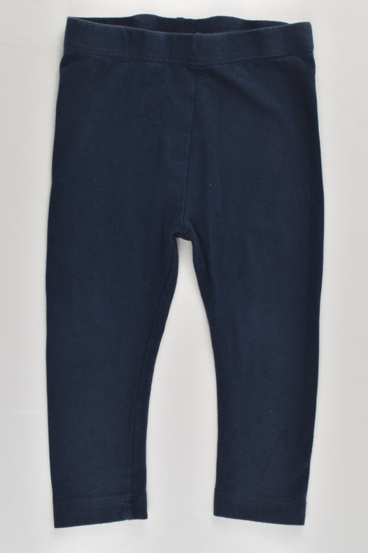 Anko Size 1 (12-18 months) Navy Blue Leggings