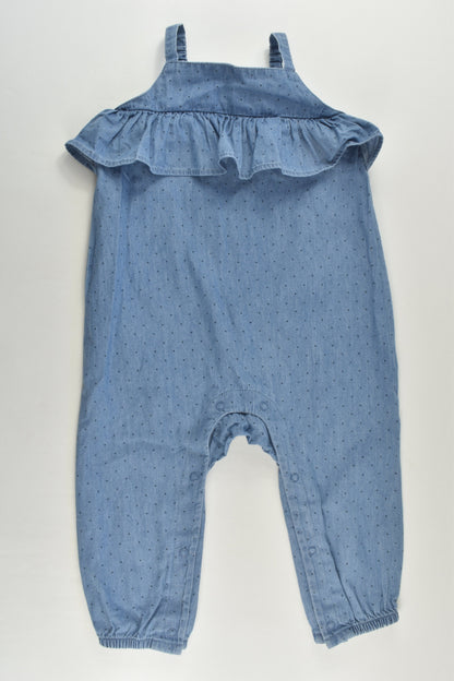 Anko Size 1 Lightweight Denim Playsuit
