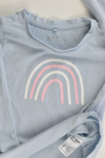 Anko Size 1 Rainbow Top