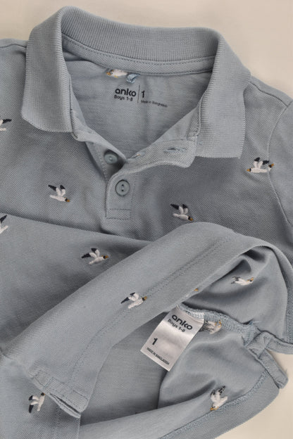 Anko Size 1 Seagulls Polo Shirt
