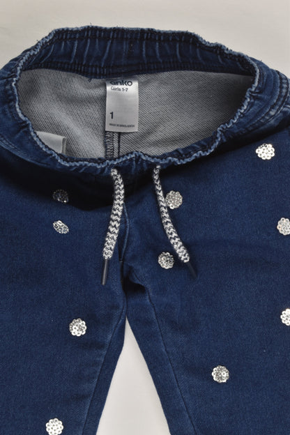 Anko Size 1 Stretchy Denim Pants
