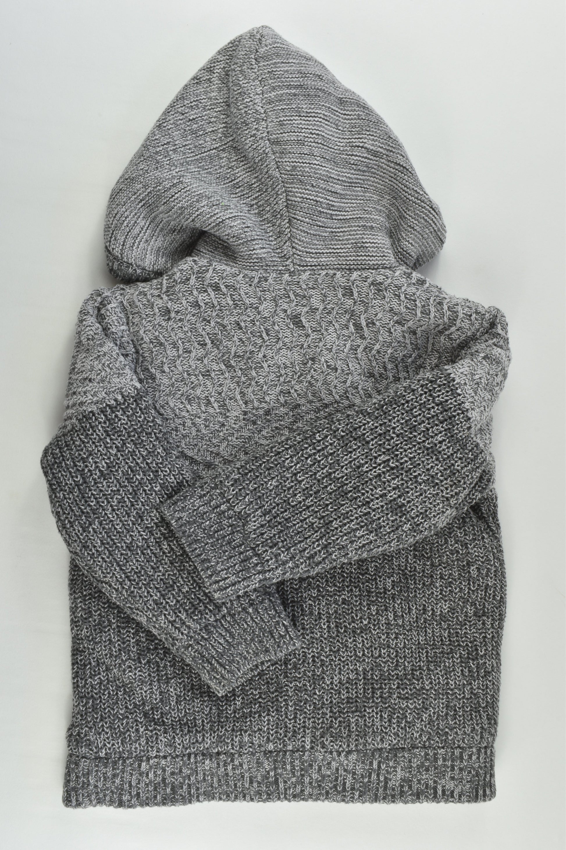 Anko Size 1 Warm Knitted Jumper wirh Hood and Fluffy Lining