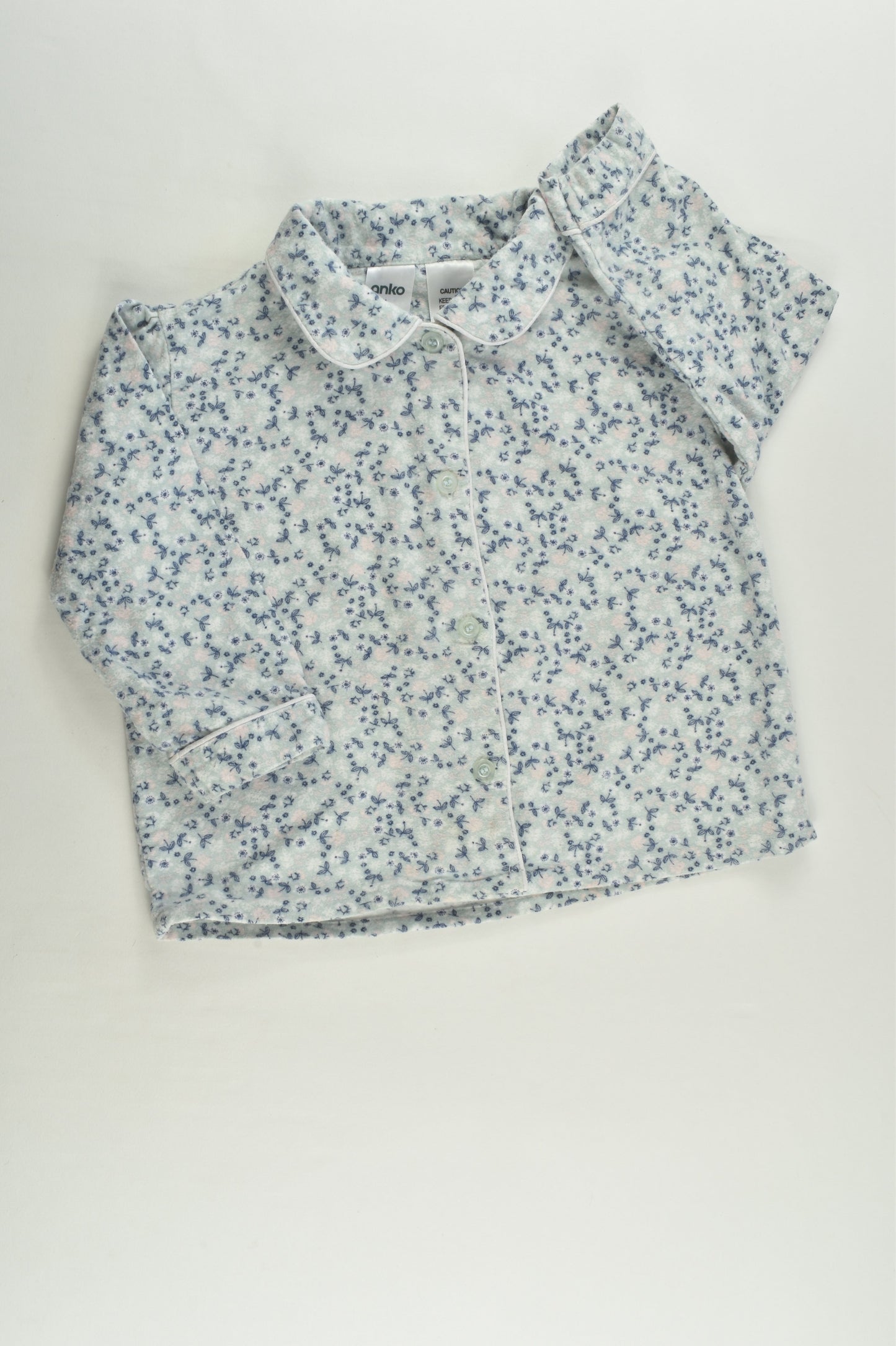 Anko Size 2 Floral Flannelette Pyjamas