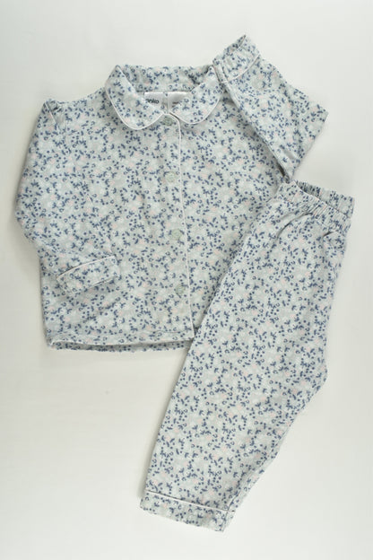 Anko Size 2 Floral Flannelette Pyjamas