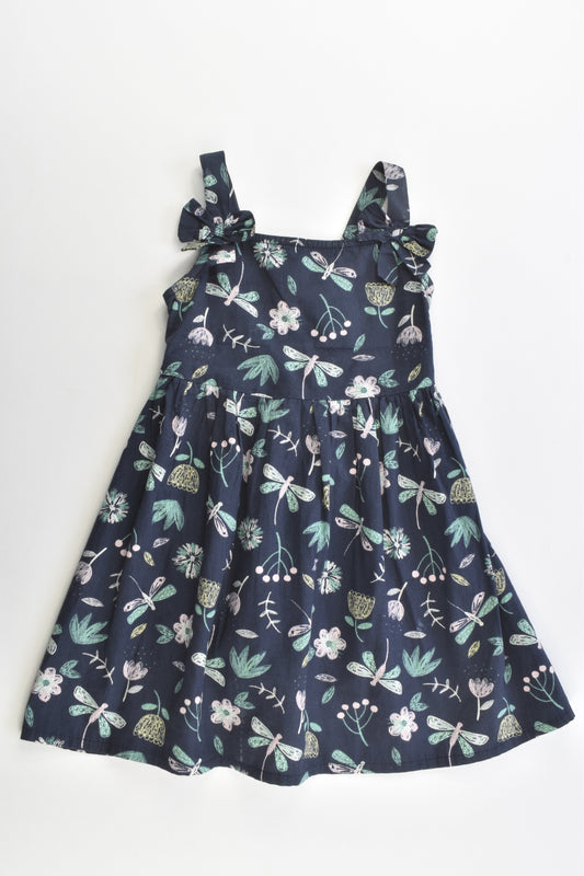 Anko Size 2 Flowers and Dragonflies Dress