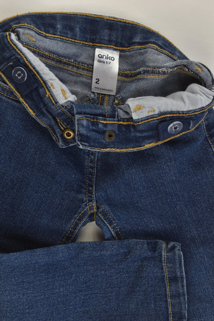 Anko Size 2 Stretchy Denim Pants