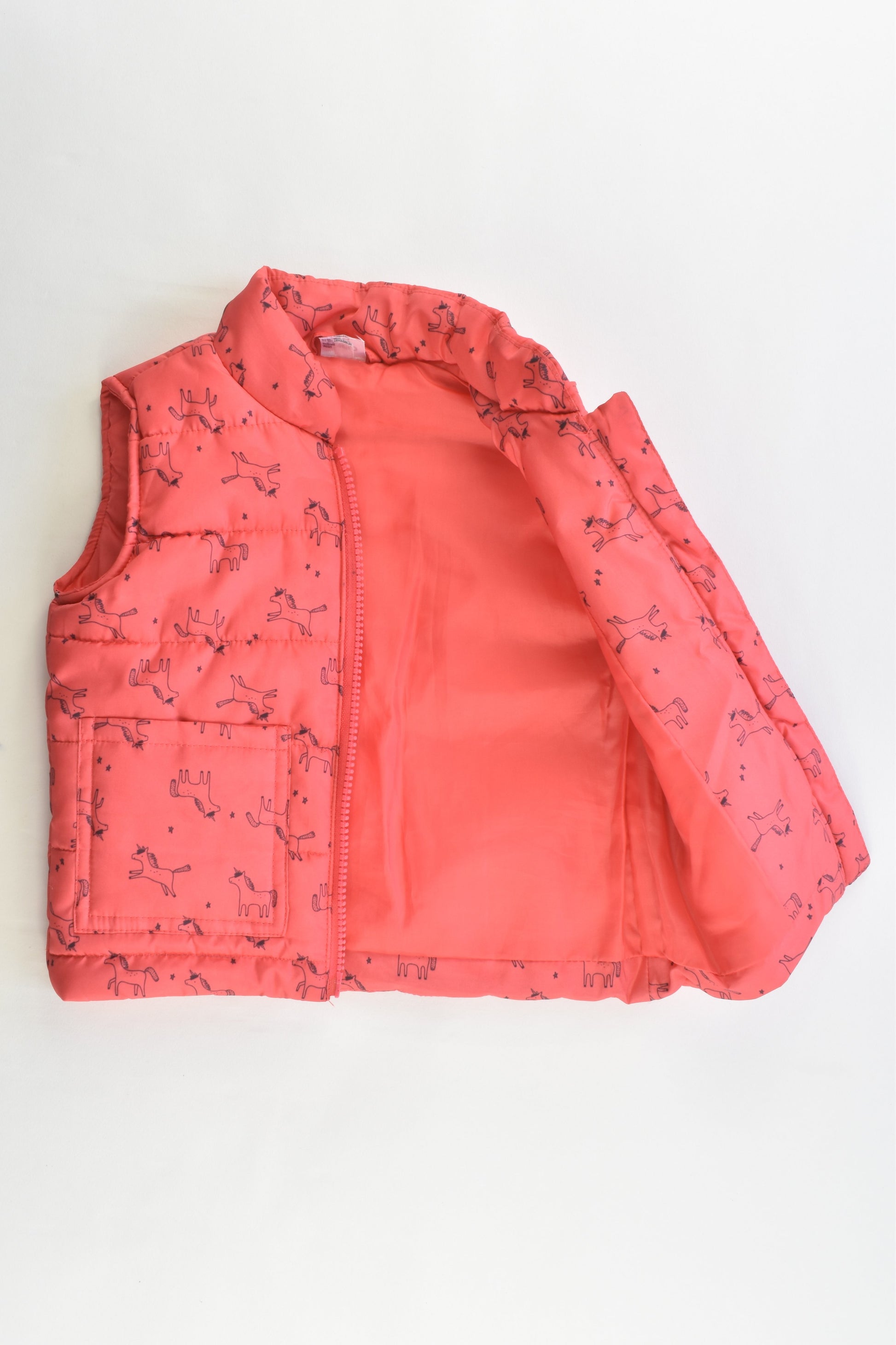 Anko Size 2 Unicorn Puffer Vest