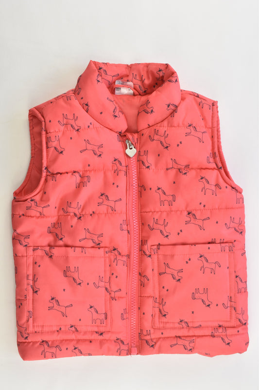 Anko Size 2 Unicorn Puffer Vest