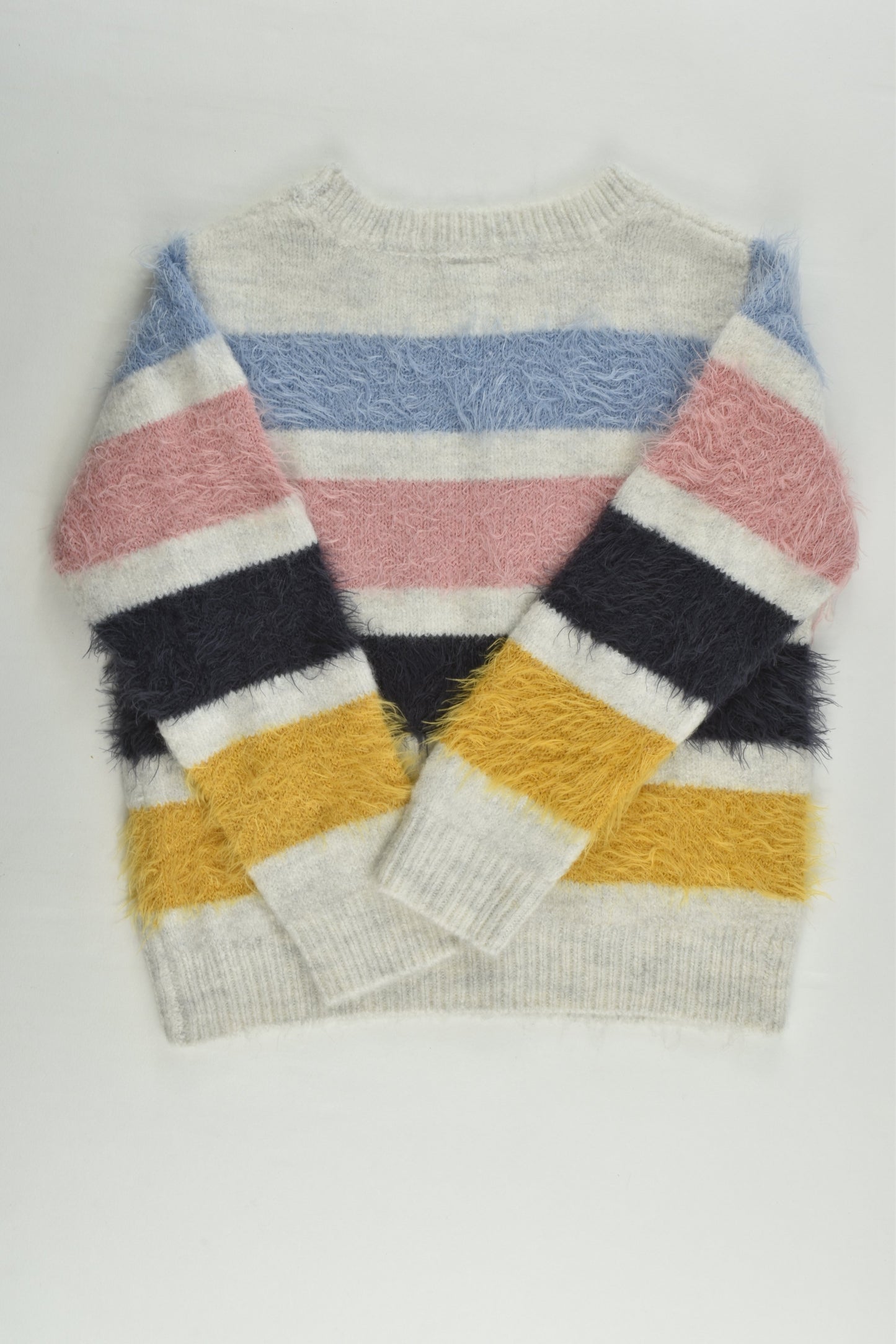 Anko Size 3 Fluffy Striped Knitted Jumper