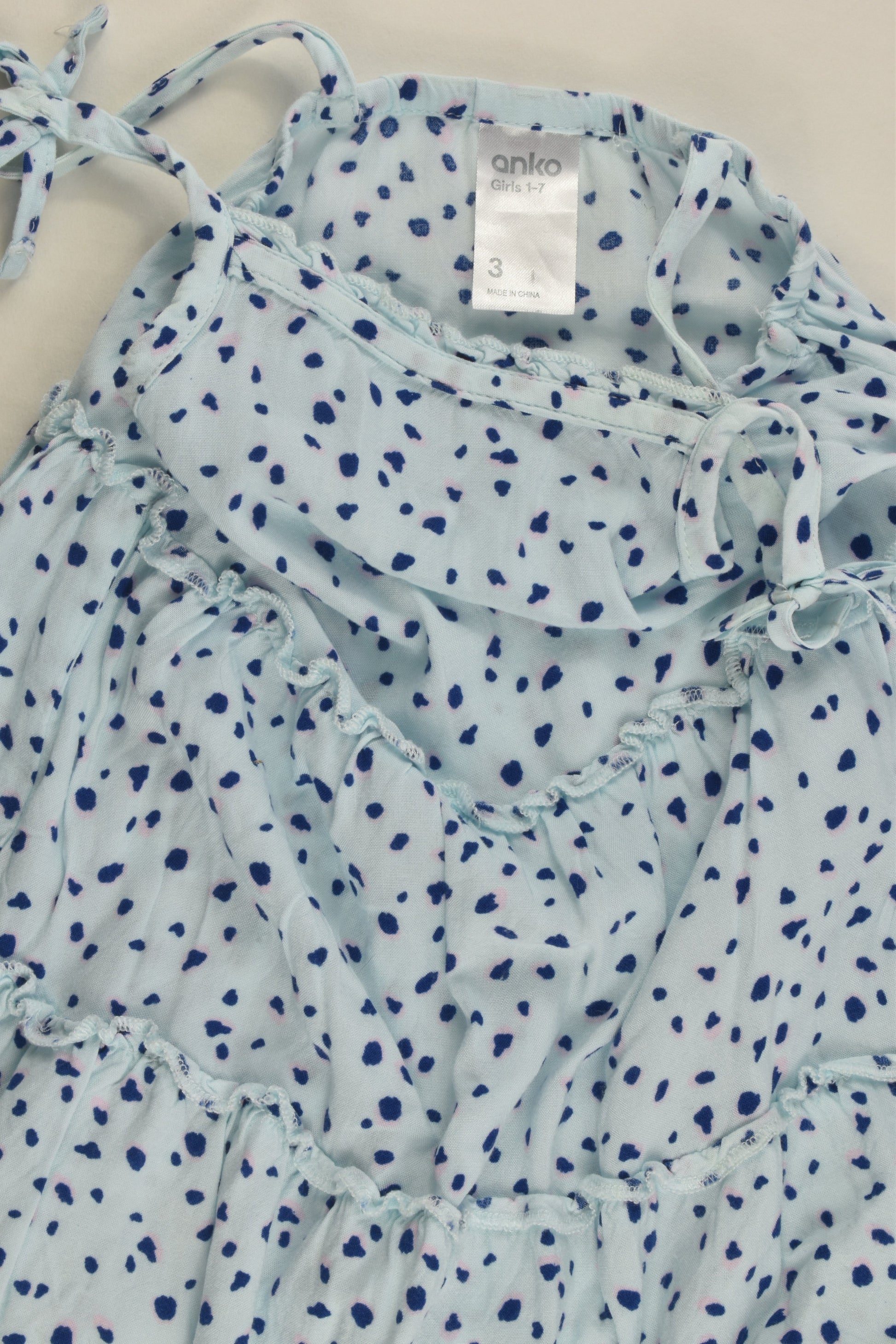 Anko Size 3 Lepard Print Viscose Dress