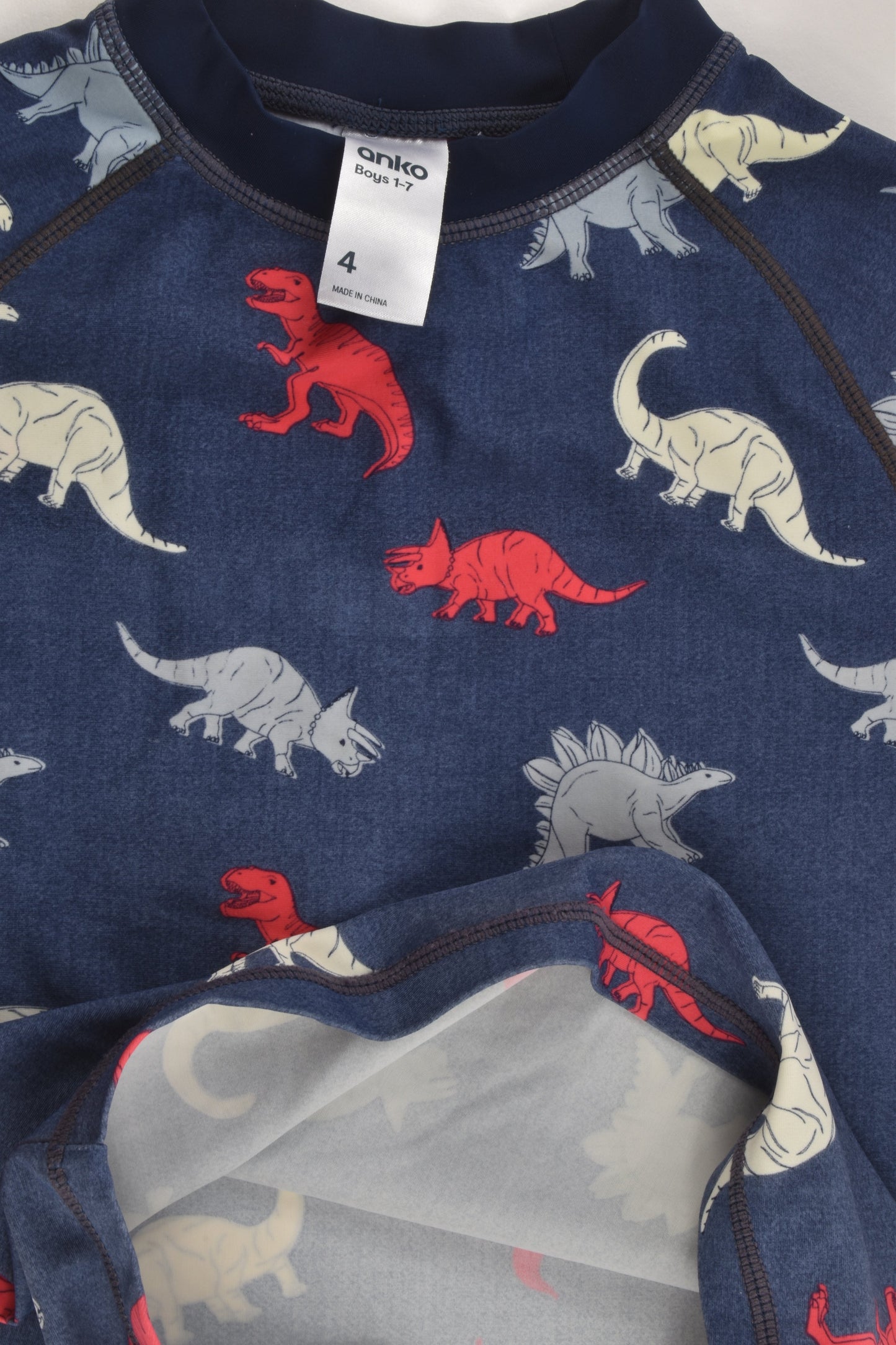 Anko Size 4 Dinosaur Rashie Top