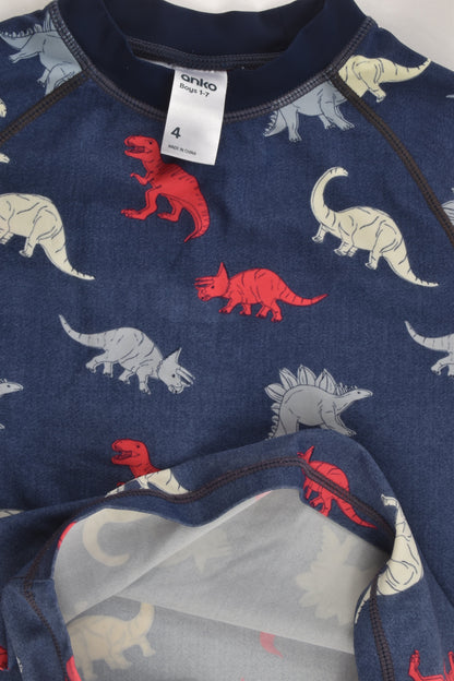 Anko Size 4 Dinosaur Rashie Top