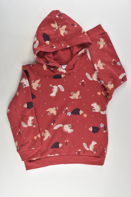 Anko Size 6 Forest Animals Hooded Jumper