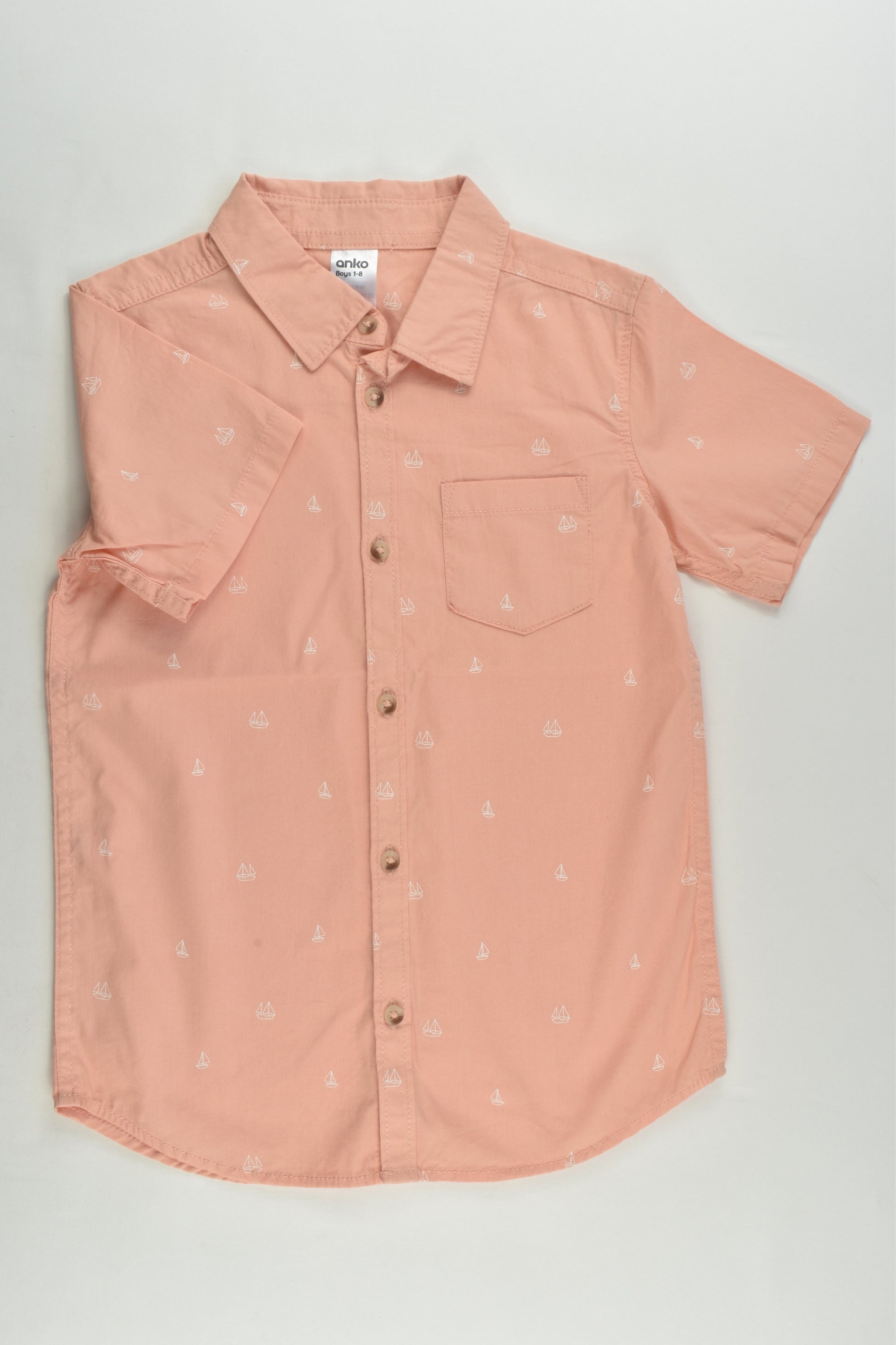 Anko Size 6 Sailboats Shirt