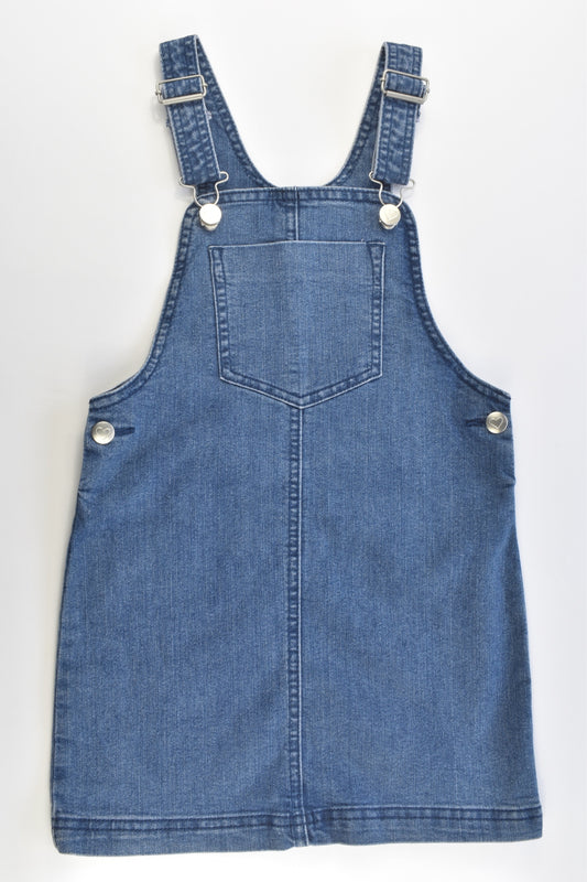 Anko Size 7 Stretchy Denim Pinnie Dress