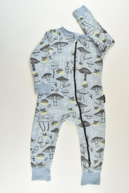 Aster & Oak Organic (AU) Size 2 Mushrooms Zip Romper
