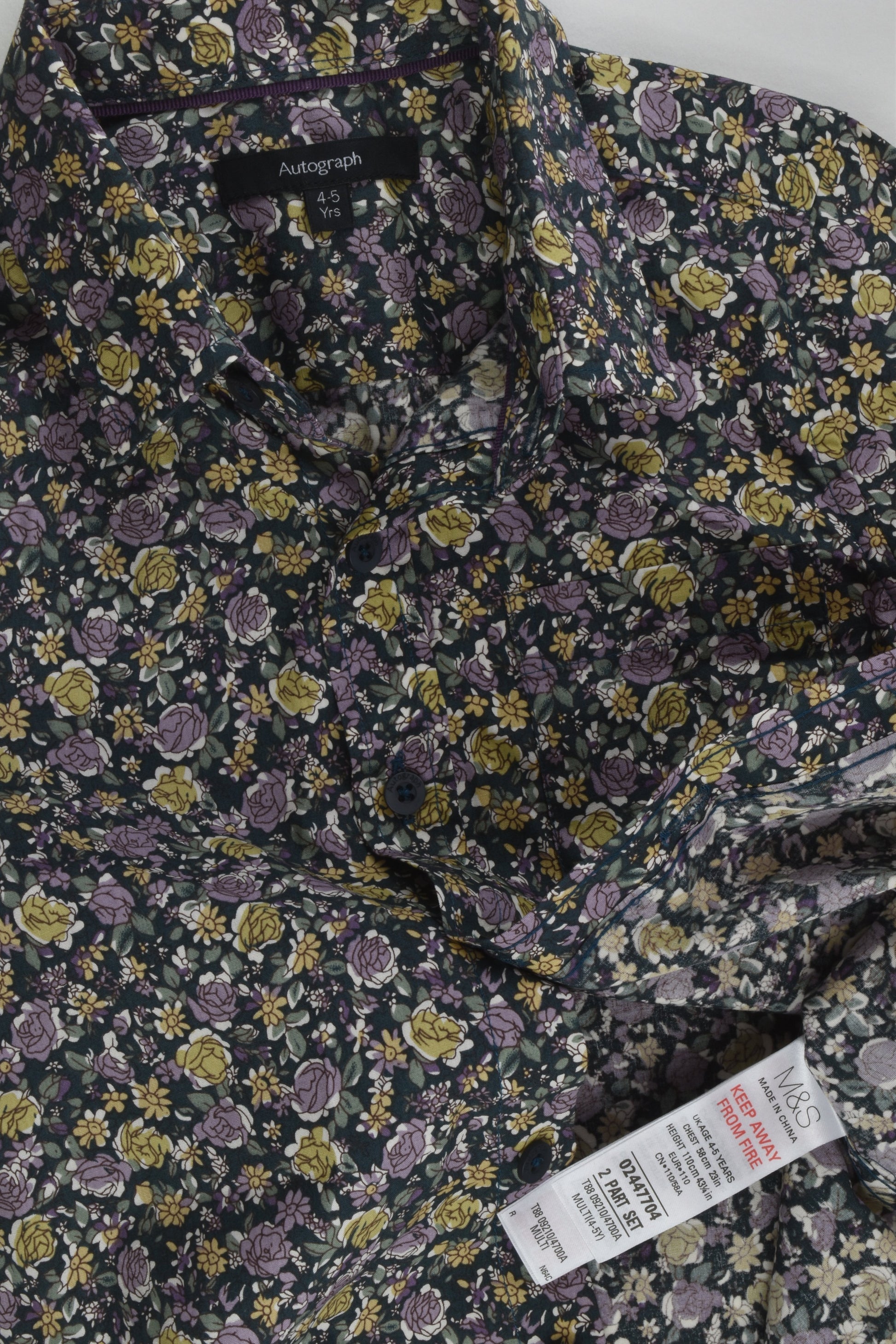 Autograph by Mark & Spencer Size 4-5 Floral Shirt