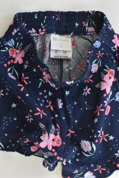 B Collection Size 3 Floral Viscose Shorts