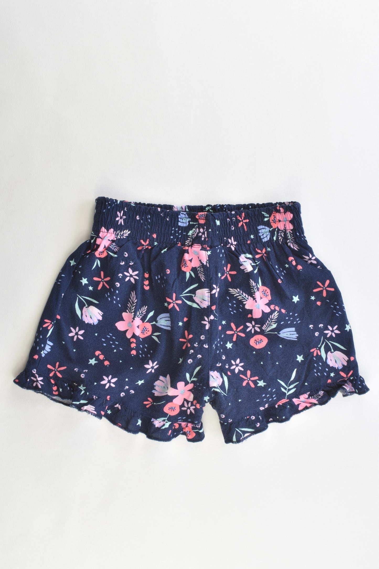 B Collection Size 3 Floral Viscose Shorts