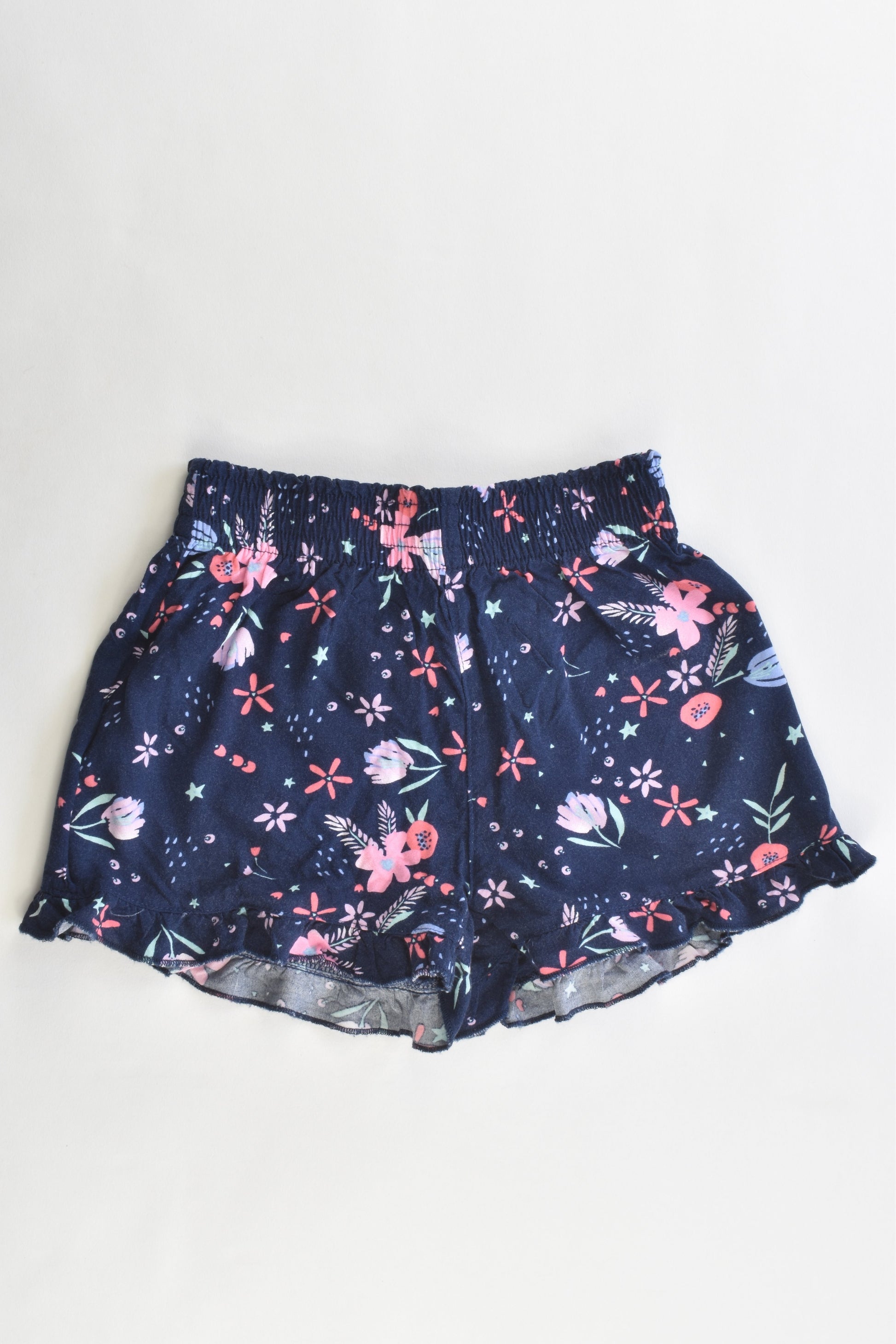 B Collection Size 3 Floral Viscose Shorts