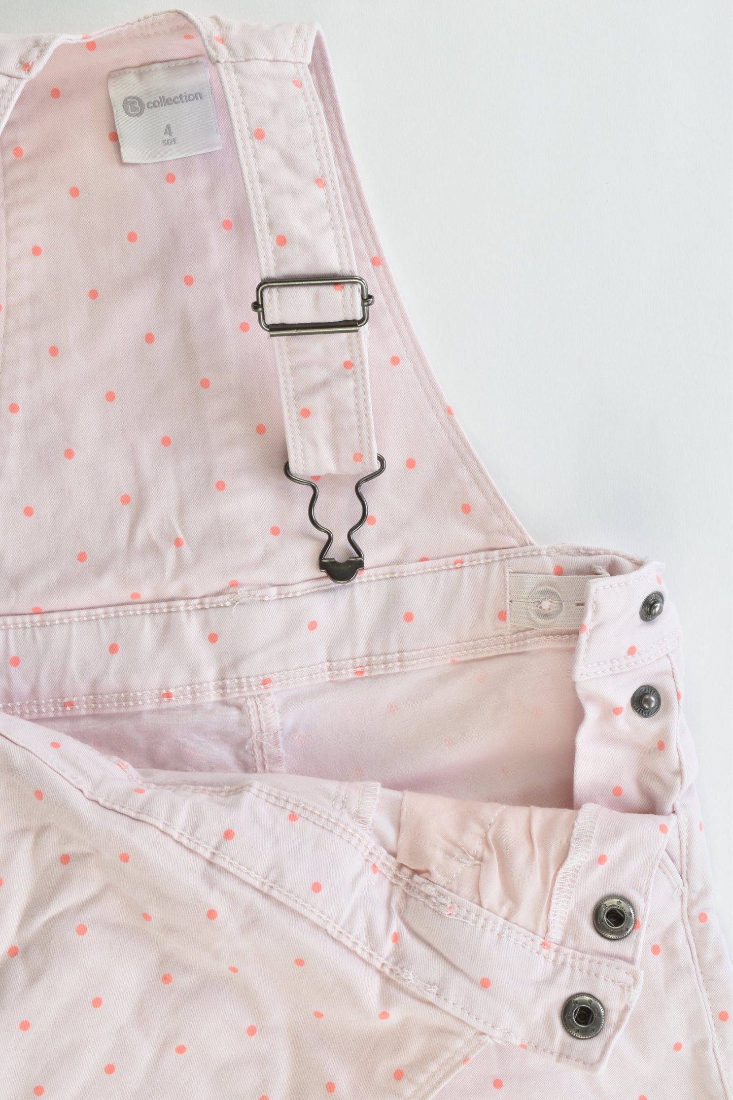 B Collection Size 4 Stretchy Short Overalls