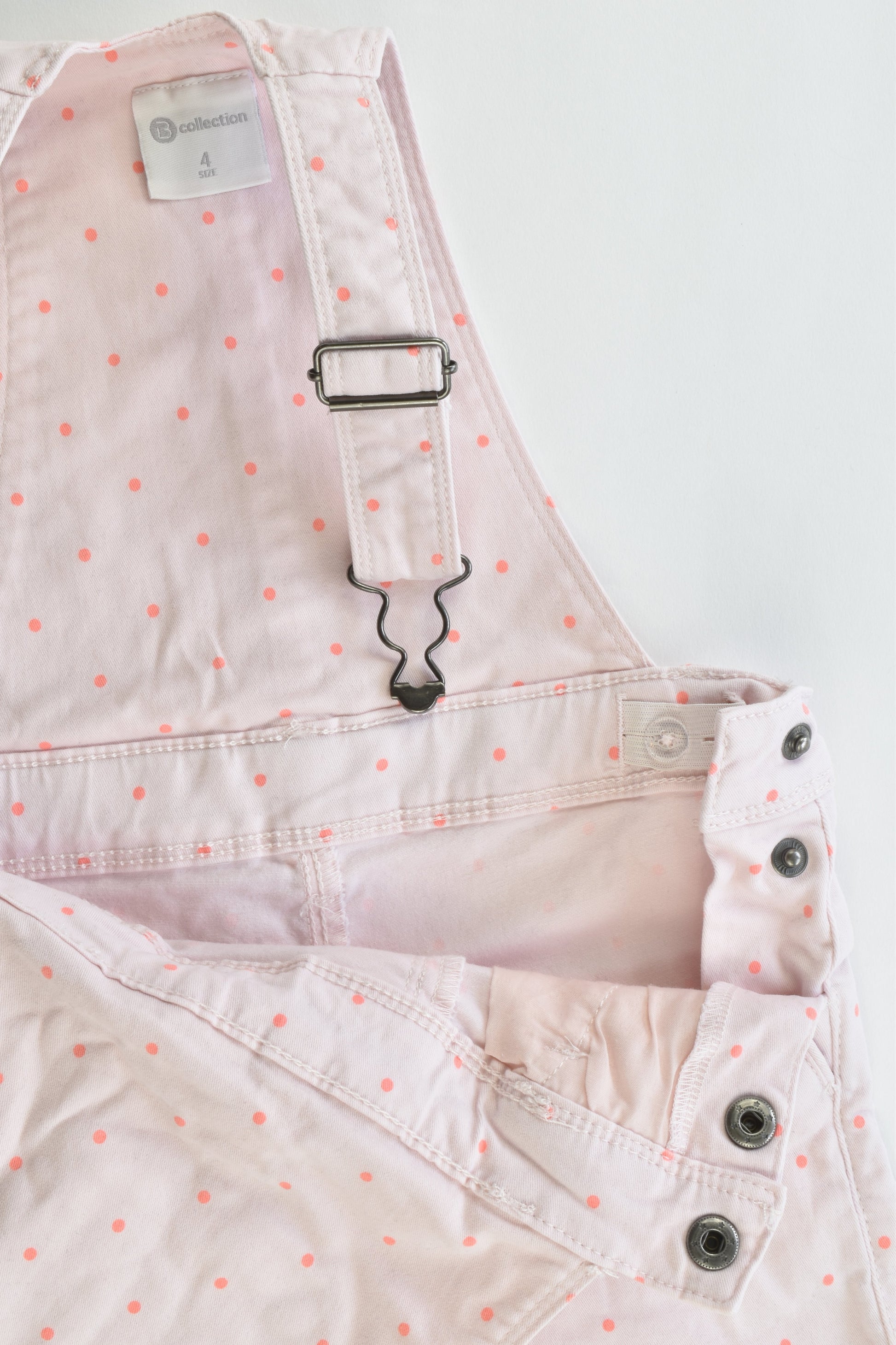 B Collection Size 4 Stretchy Short Overalls