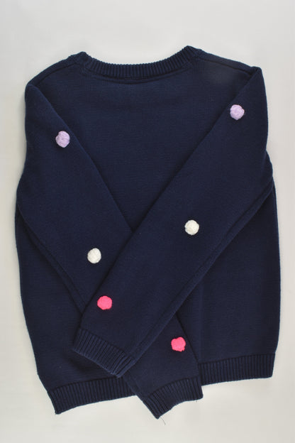 B Collection Size 7 Colourful Pom Poms Knitted Jumper