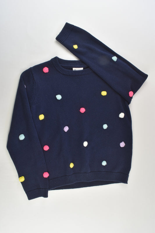 B Collection Size 7 Colourful Pom Poms Knitted Jumper