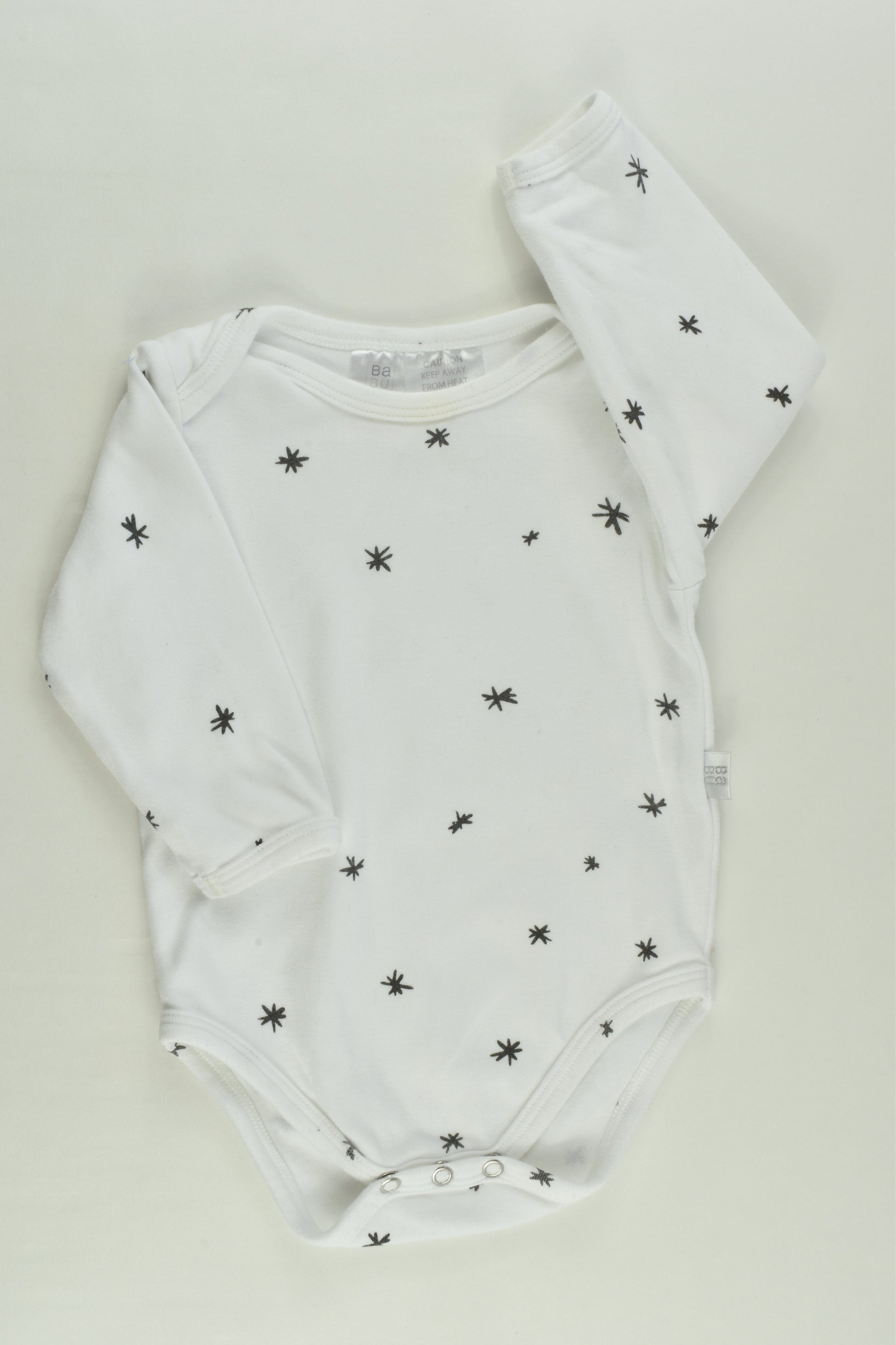 Babu Size 00 (3-6 months) Stars Bodysuit