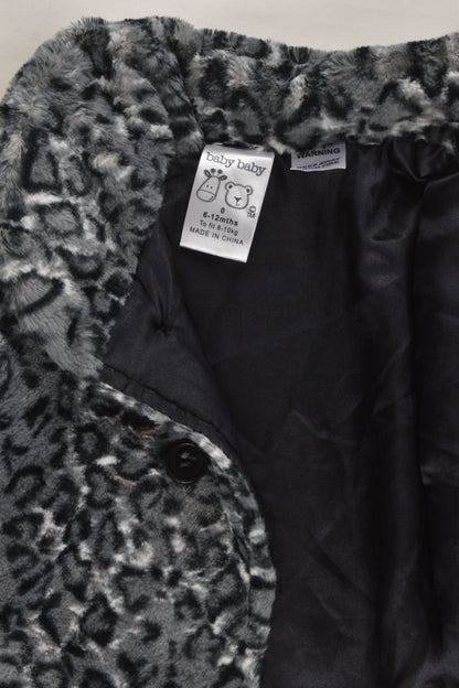 Baby Baby Size 0 Fluffy Leopard Print Jacket