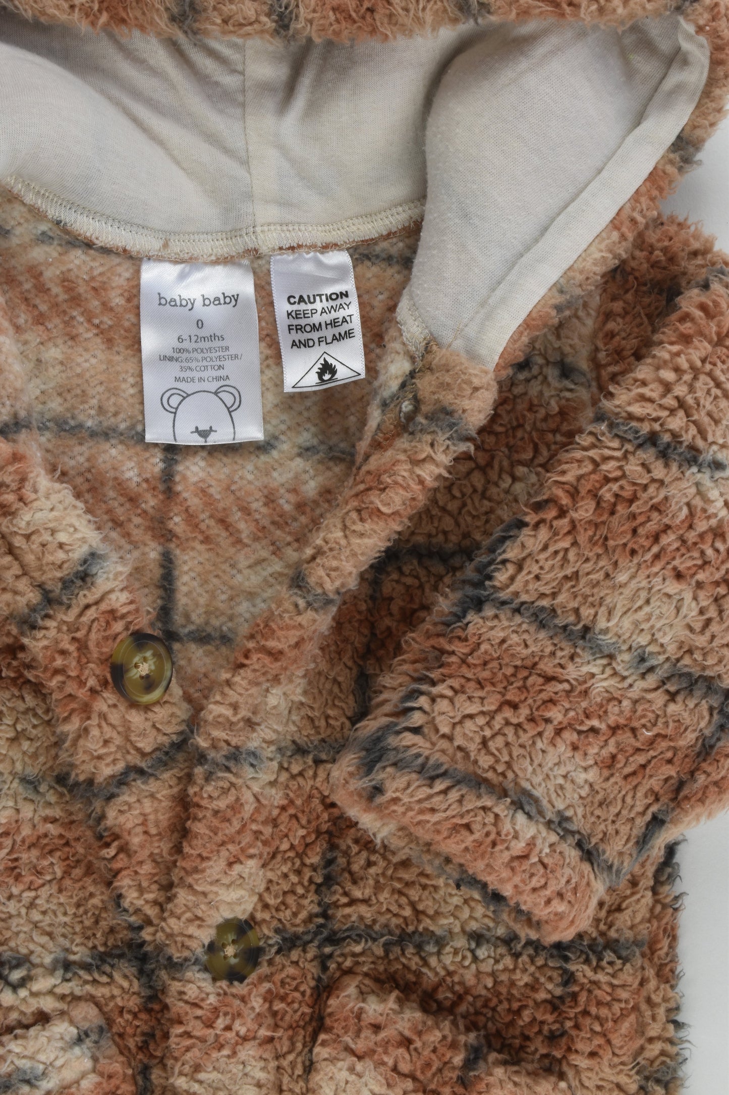 Baby Baby Size 0 Fluffy Warm One Piece