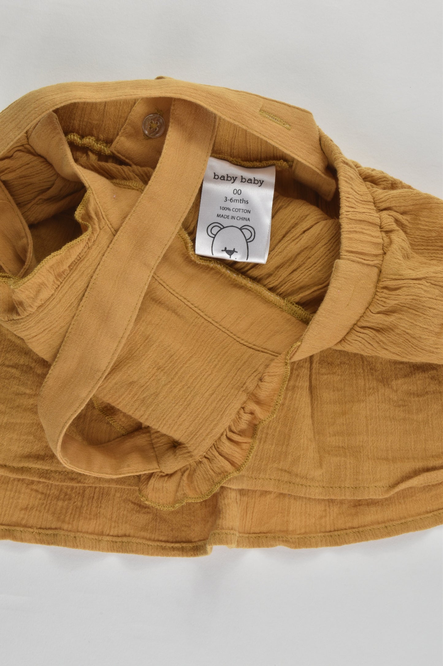 Baby Baby Size 00 (3-6 months) Mustard Dress
