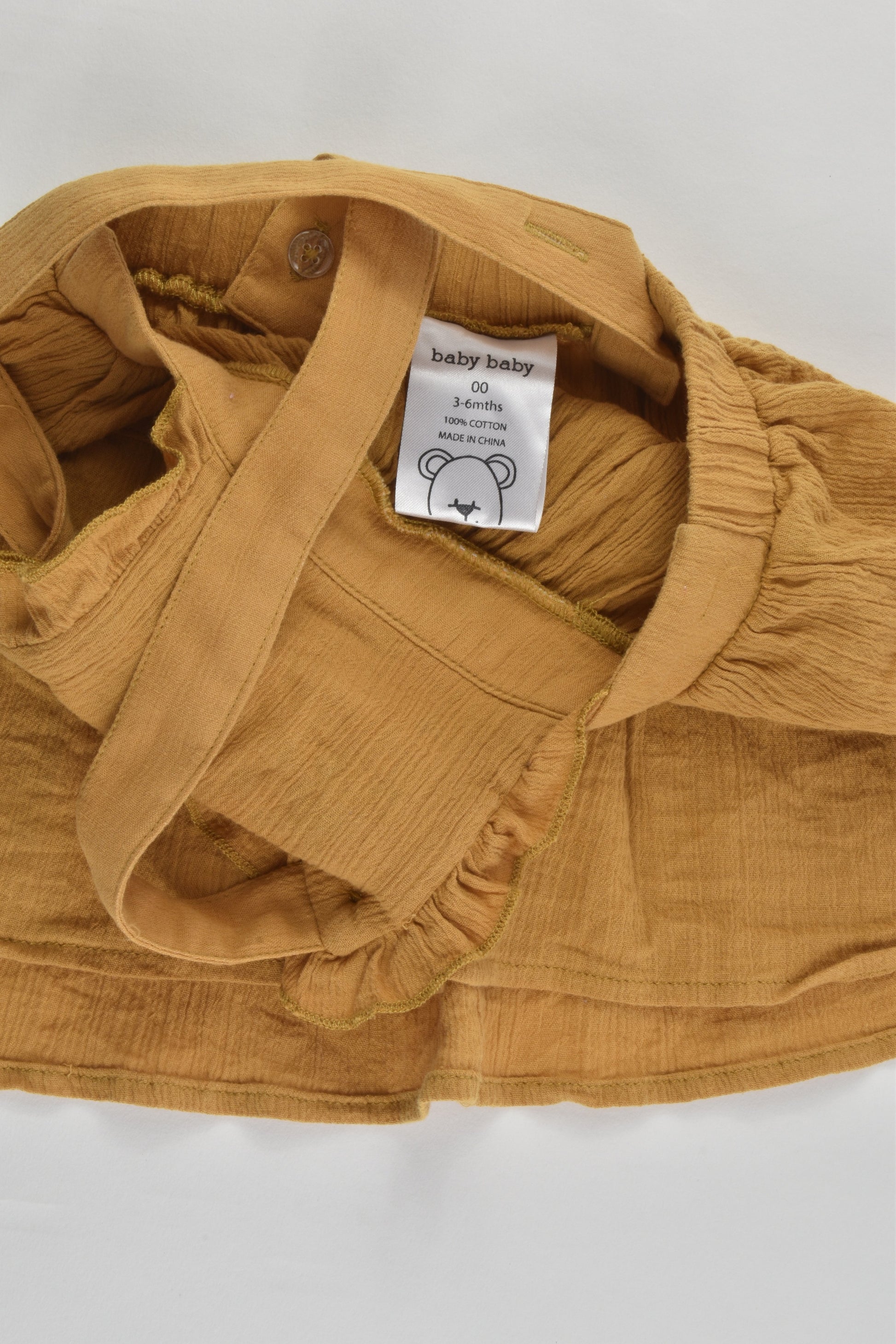 Baby Baby Size 00 (3-6 months) Mustard Dress