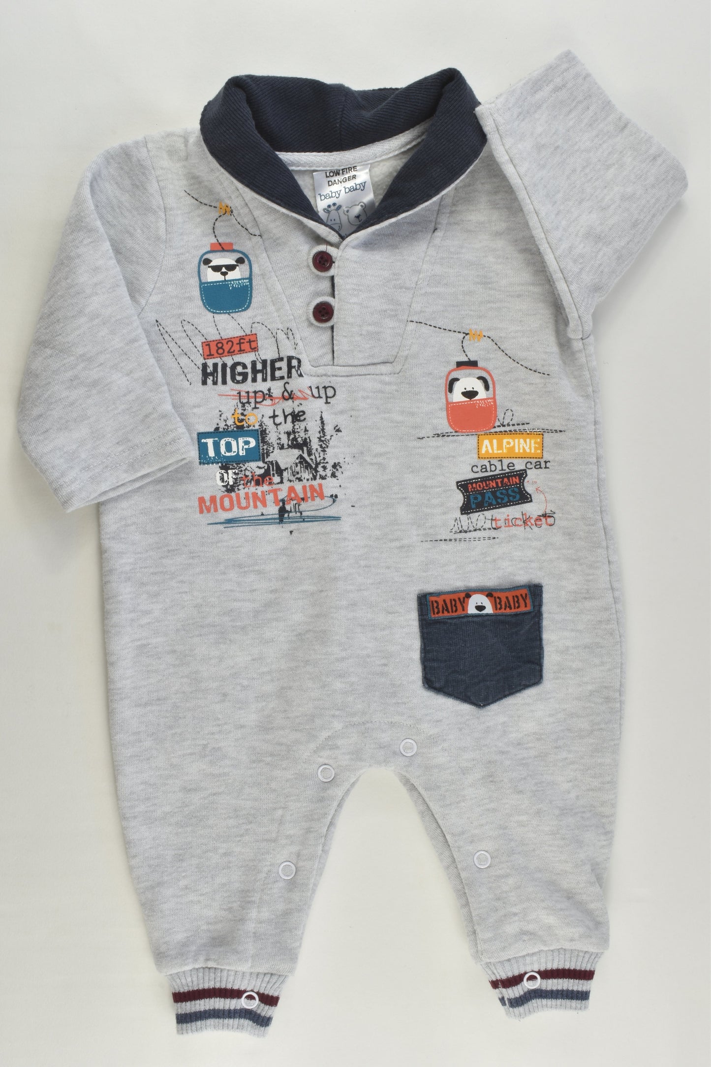 Baby Baby Size 00 'Albine Cable Car' One Piece
