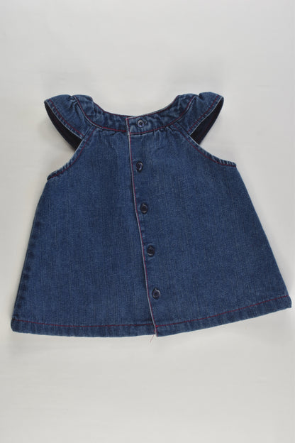 Baby Baby Size 00 Lined Denim Dress