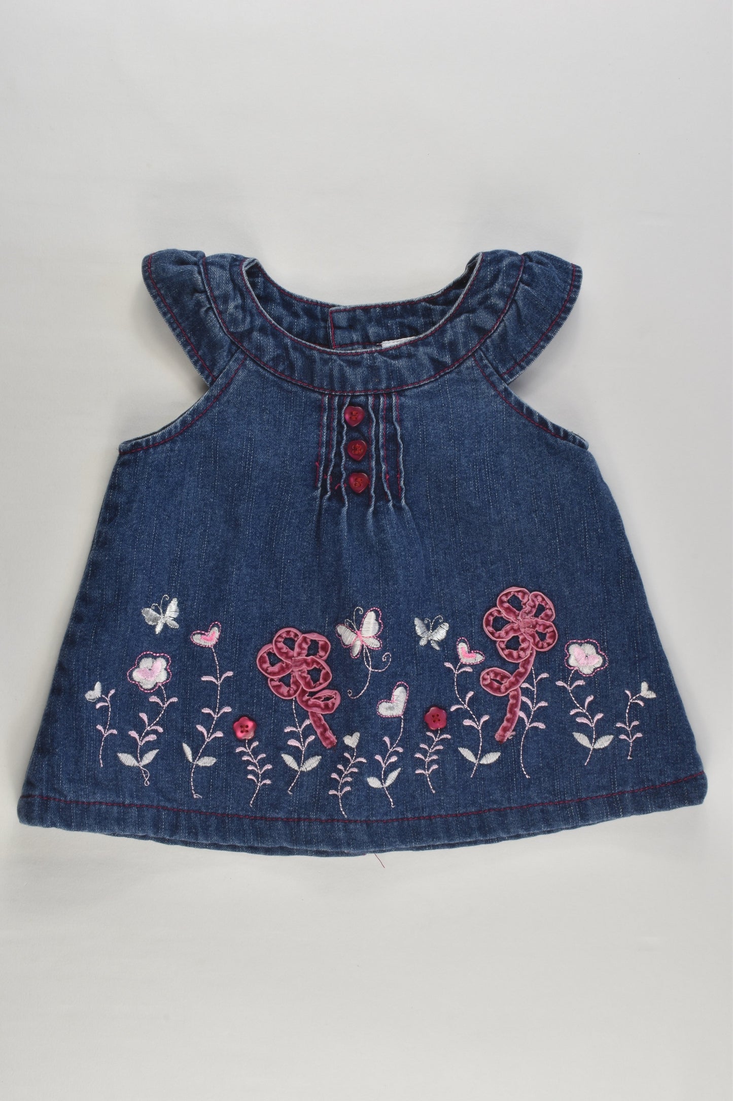 Baby Baby Size 00 Lined Denim Dress