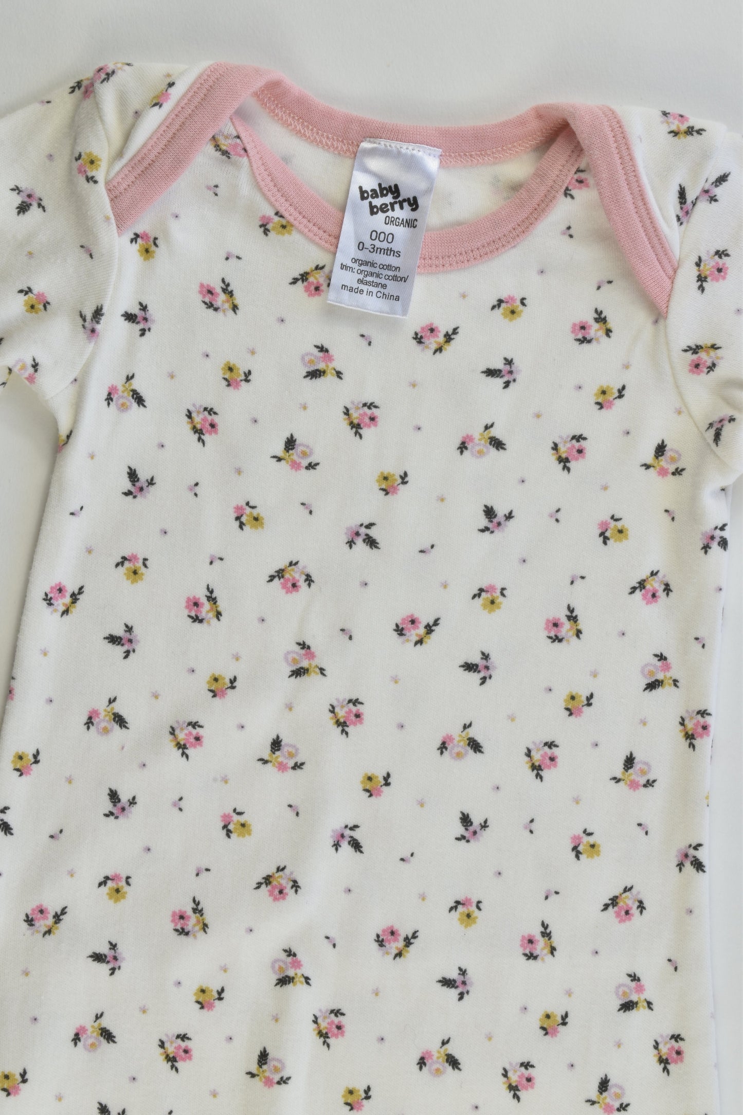 Baby Berry Size 0-3 months (000) Organic Floral Sleeping Bag