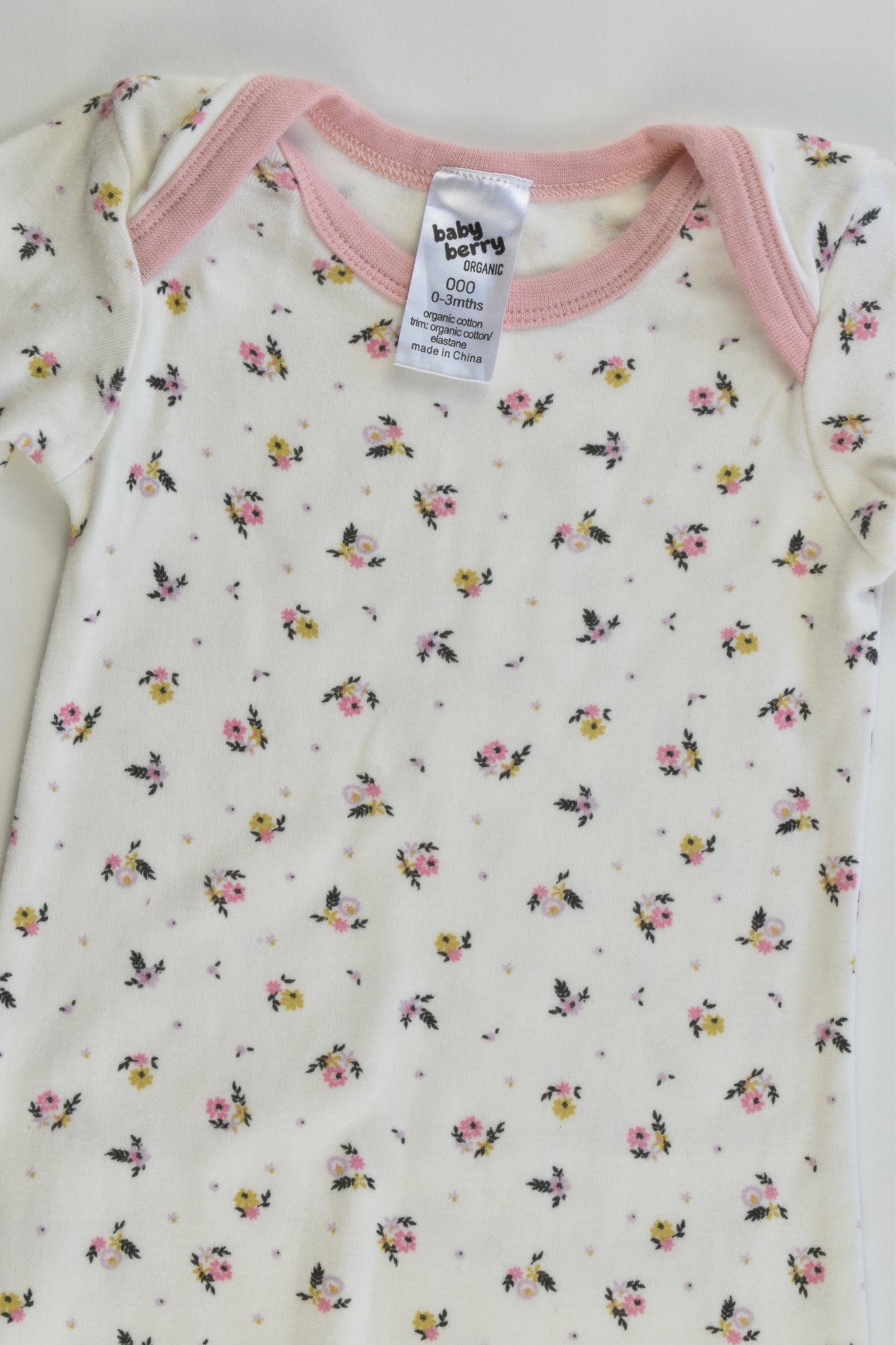 Baby Berry Size 0-3 months (000) Organic Floral Sleeping Bag