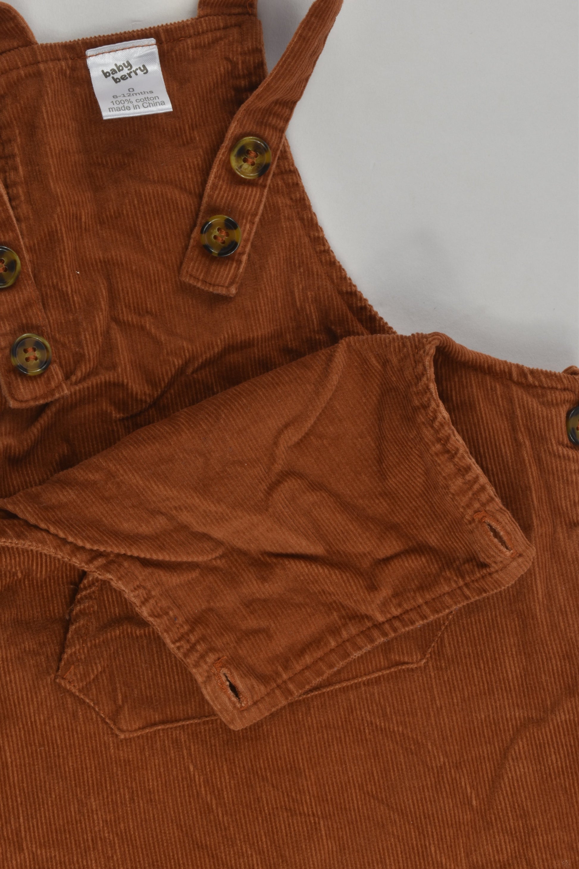 Baby Berry Size 0 Lightweight Cord Overalls