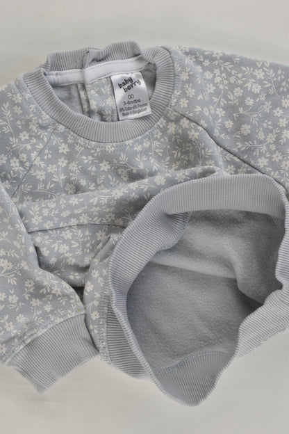 Baby Berry Size 00 (3-6 months) Floral Sweater and Track Pants