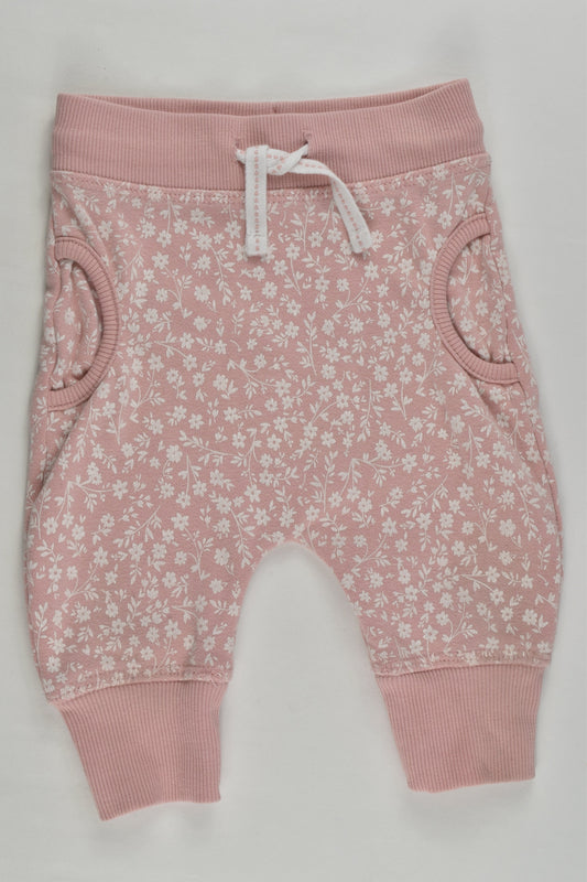 Baby Berry Size 00 (3-6 months) Floral Track Pants