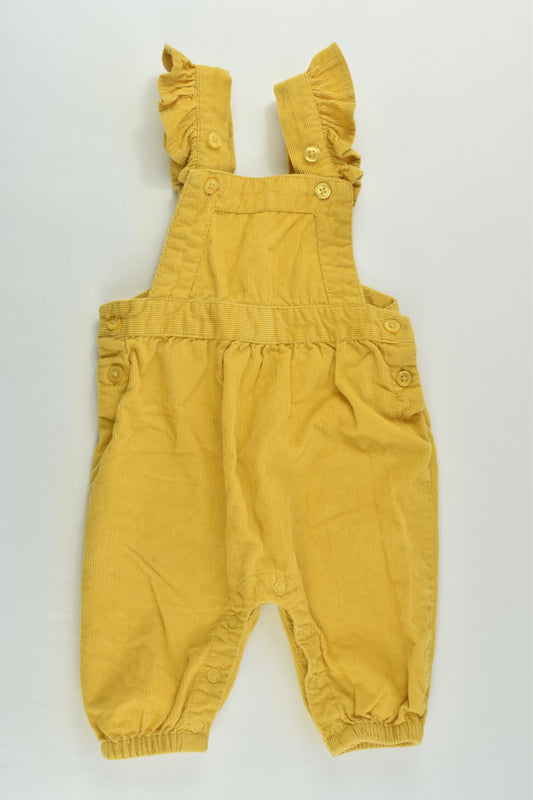 Baby Berry Size 00 (3-6 months) Lightweight Mustard Cord Overalls