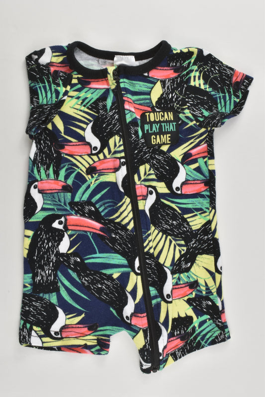 Baby Berry Size 00 (3-6 months) 'Toucan Play That Game' Short Romper