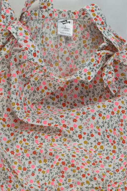 Baby Berry Size 1 (12-18 months) Floral Summer Romper