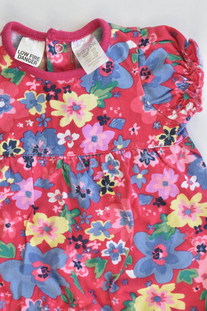 Baby Biz Size 000 Floral Romper