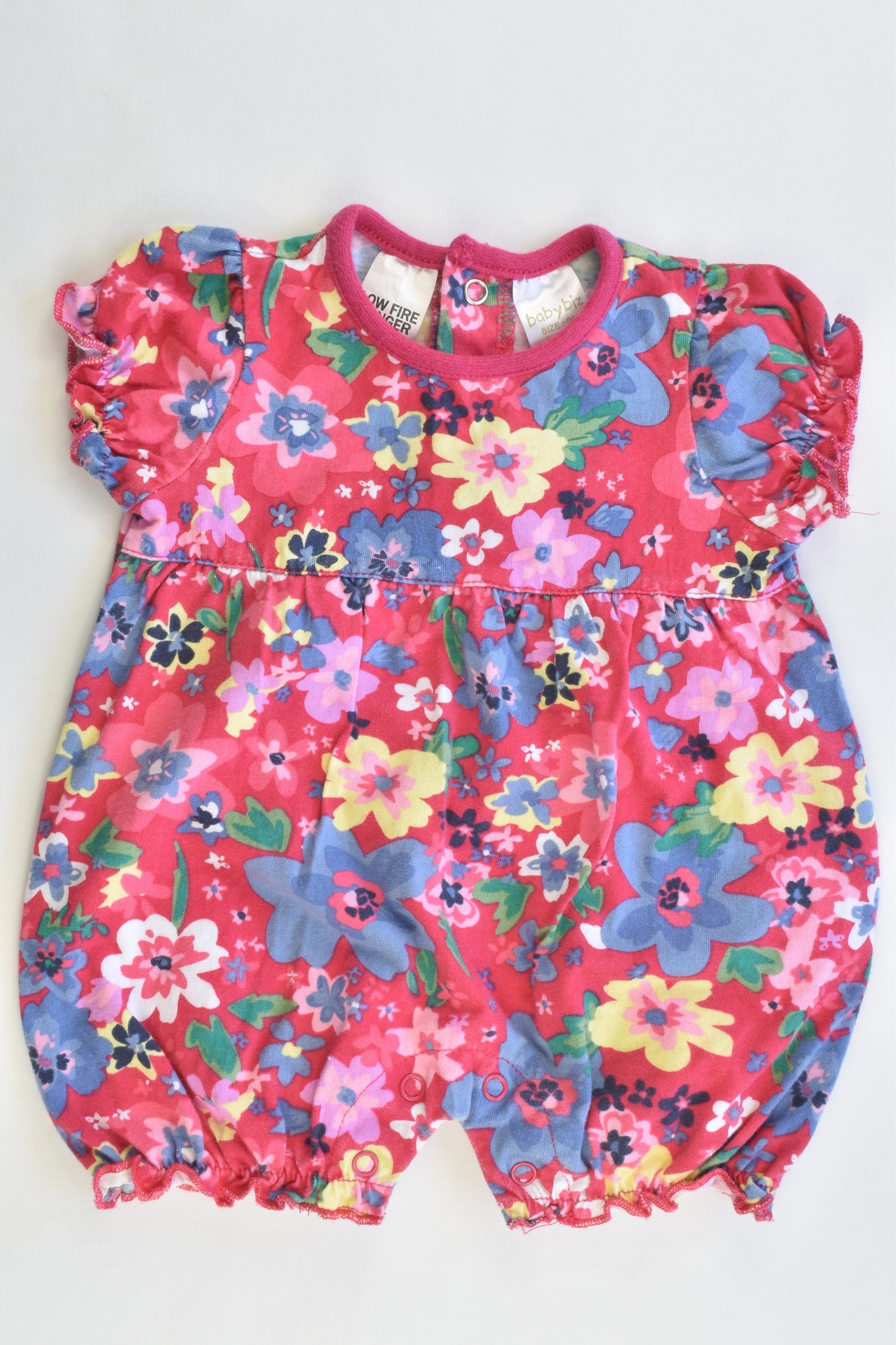 Baby Biz Size 000 Floral Romper